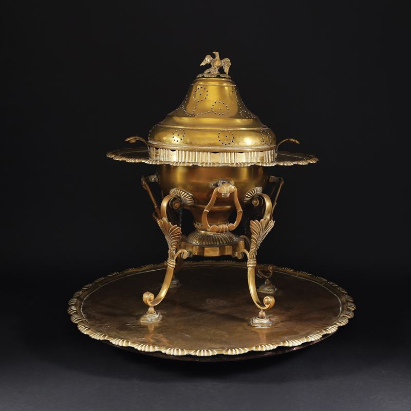 Braciere in ottone, Manifattura orientale