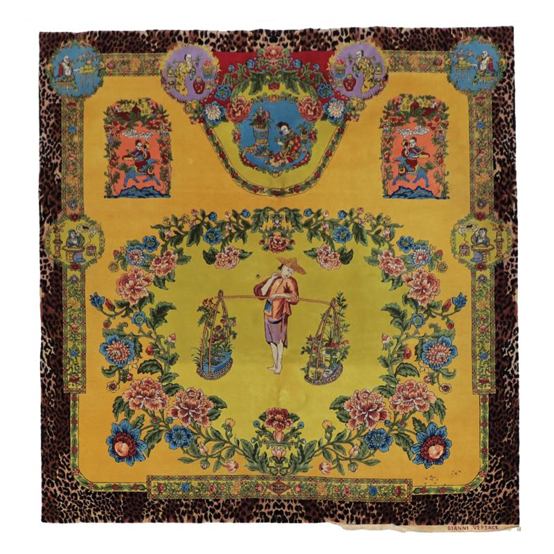 Gianni Versace, Tappeto Home Signature in lana policroma