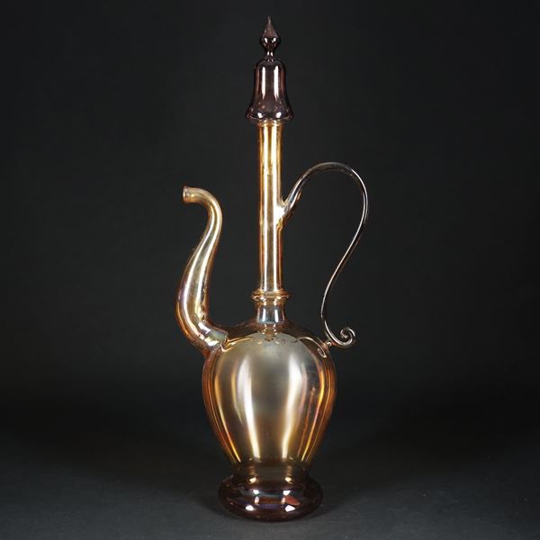 Versatoio in vetro soffiato fumé