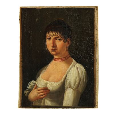 Gentildonna in Abito Bianco, XIX Secolo