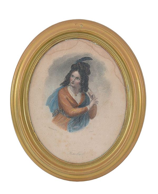 Dieci cornici ovali in ottone, XIX/XX secolo