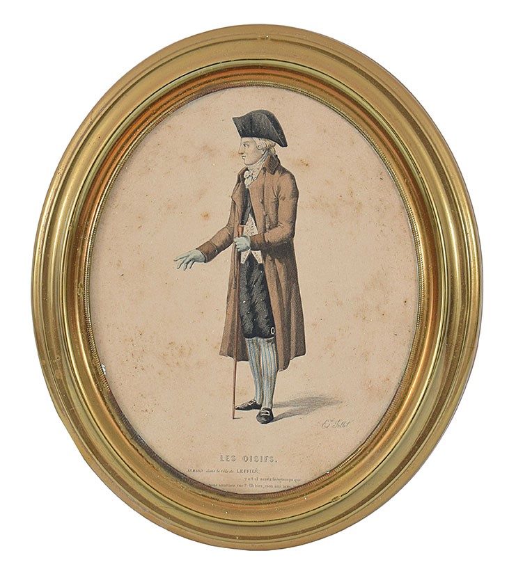 Dieci Cornici Ovali in Ottone, XIX/XX Secolo