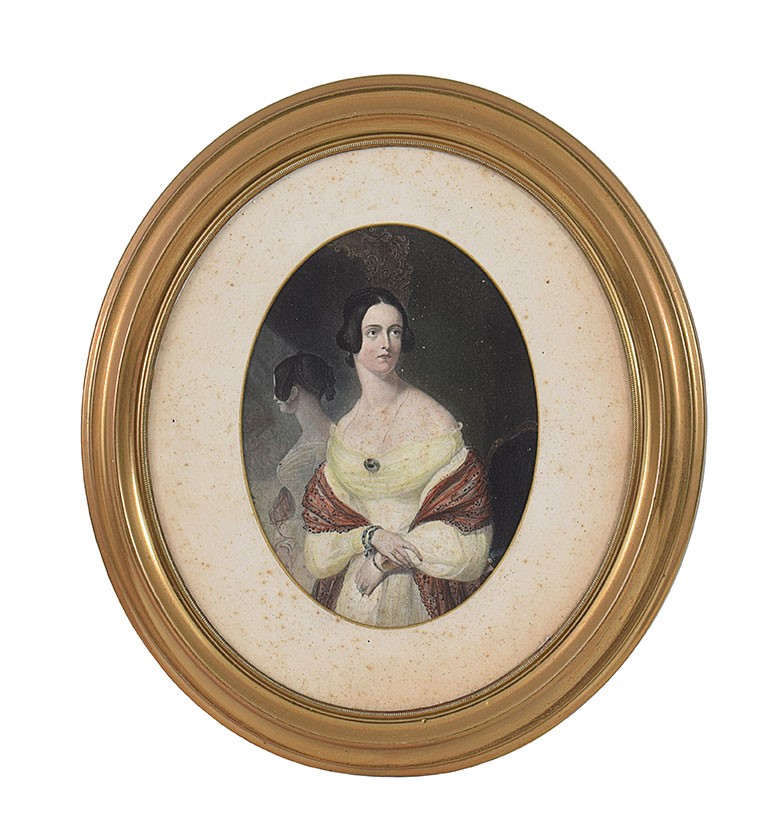 Dieci Cornici Ovali in Ottone, XIX/XX Secolo