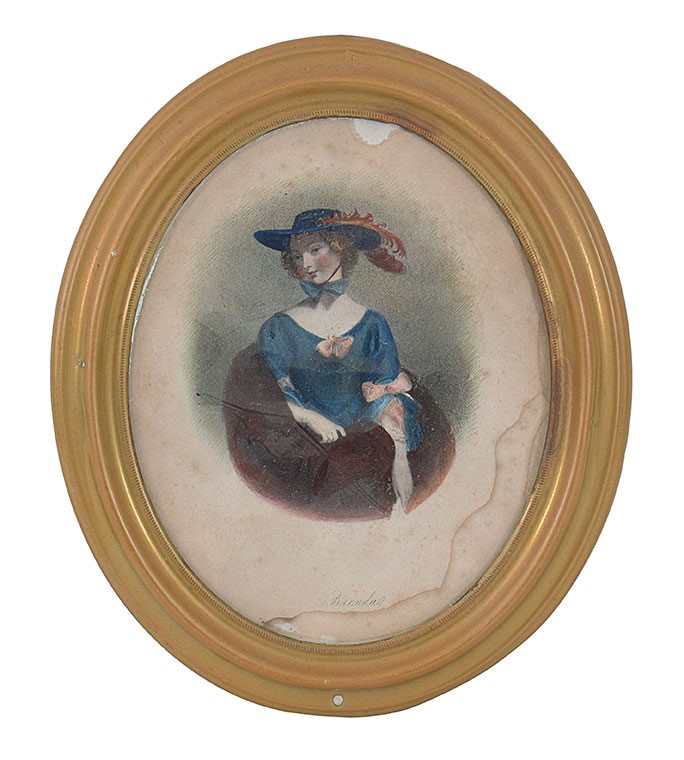 Dieci Cornici Ovali in Ottone, XIX/XX Secolo
