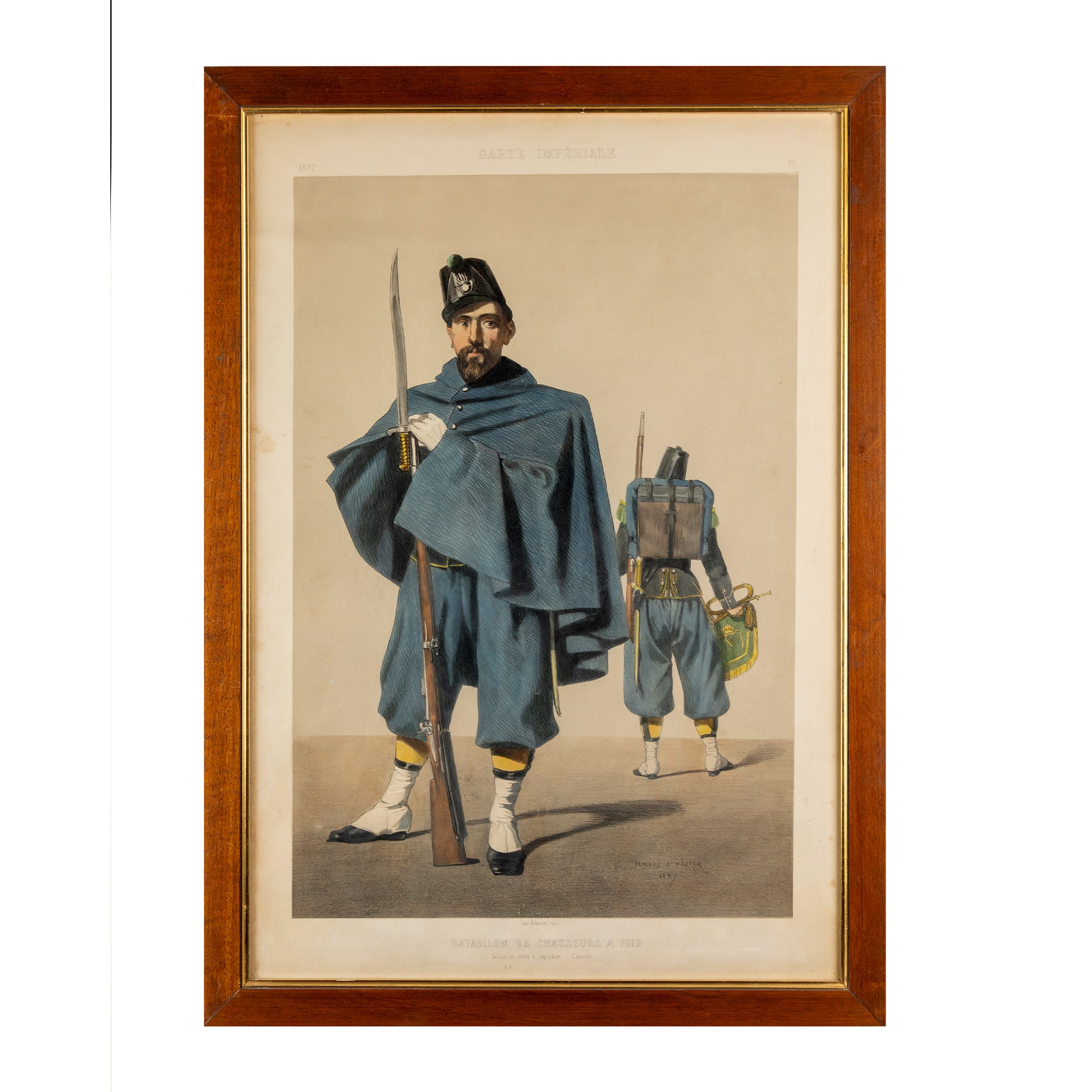 Coppia di incisioni con con figura femminile