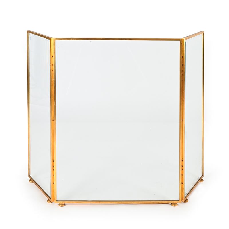 Parascintille a tre ante in vetro temperato e molato