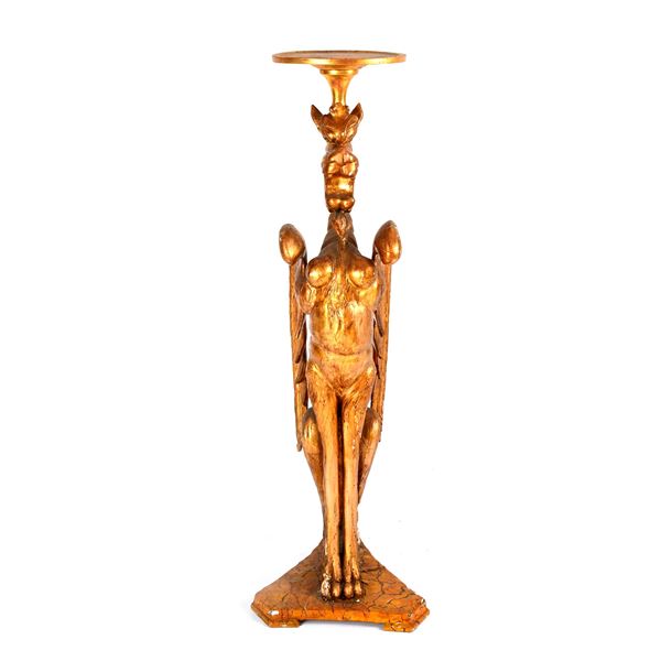 Gueridon in legno dorato, XIX secolo