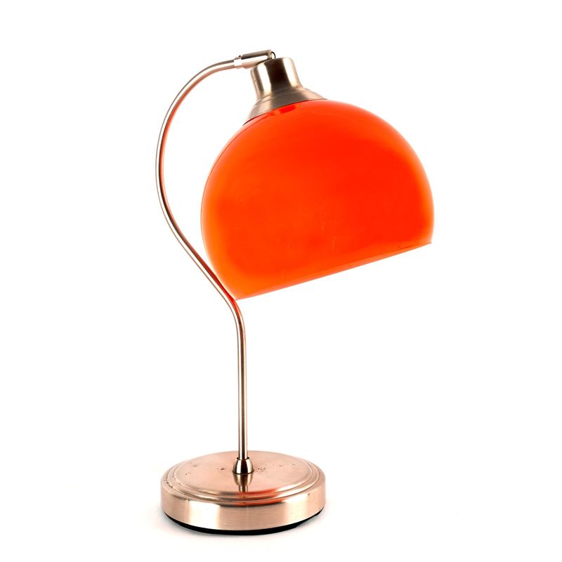 Lume da scrivania in metallo cromato