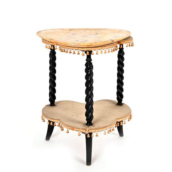 Gueridon in legno ebanizzato