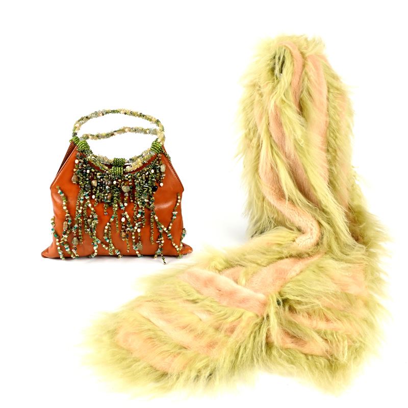 Bosetta in pelle color cognac