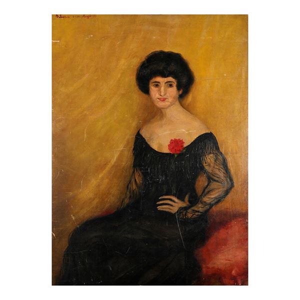 Ritratto femminile con garofano, 1917