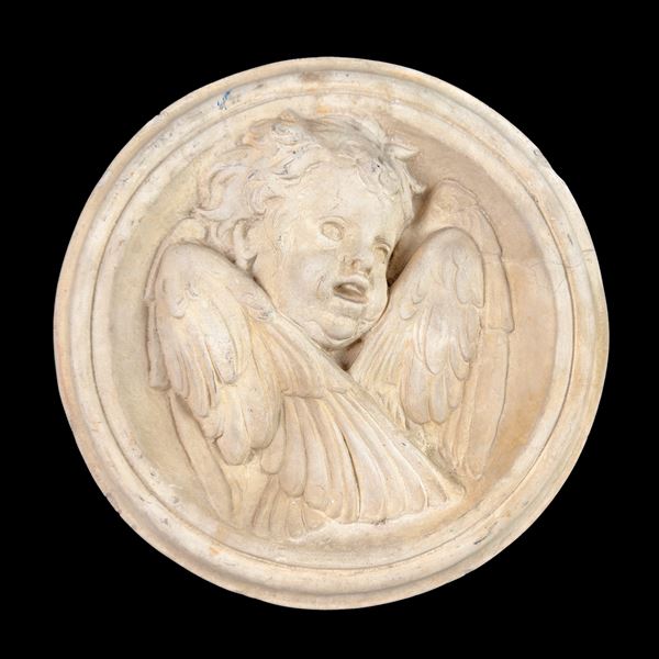 Placca circolare in terracotta, Dini&Cellai, Signa