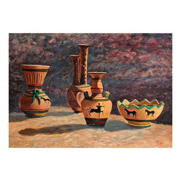 Natura morta con vasi dall'antico, XX secolo