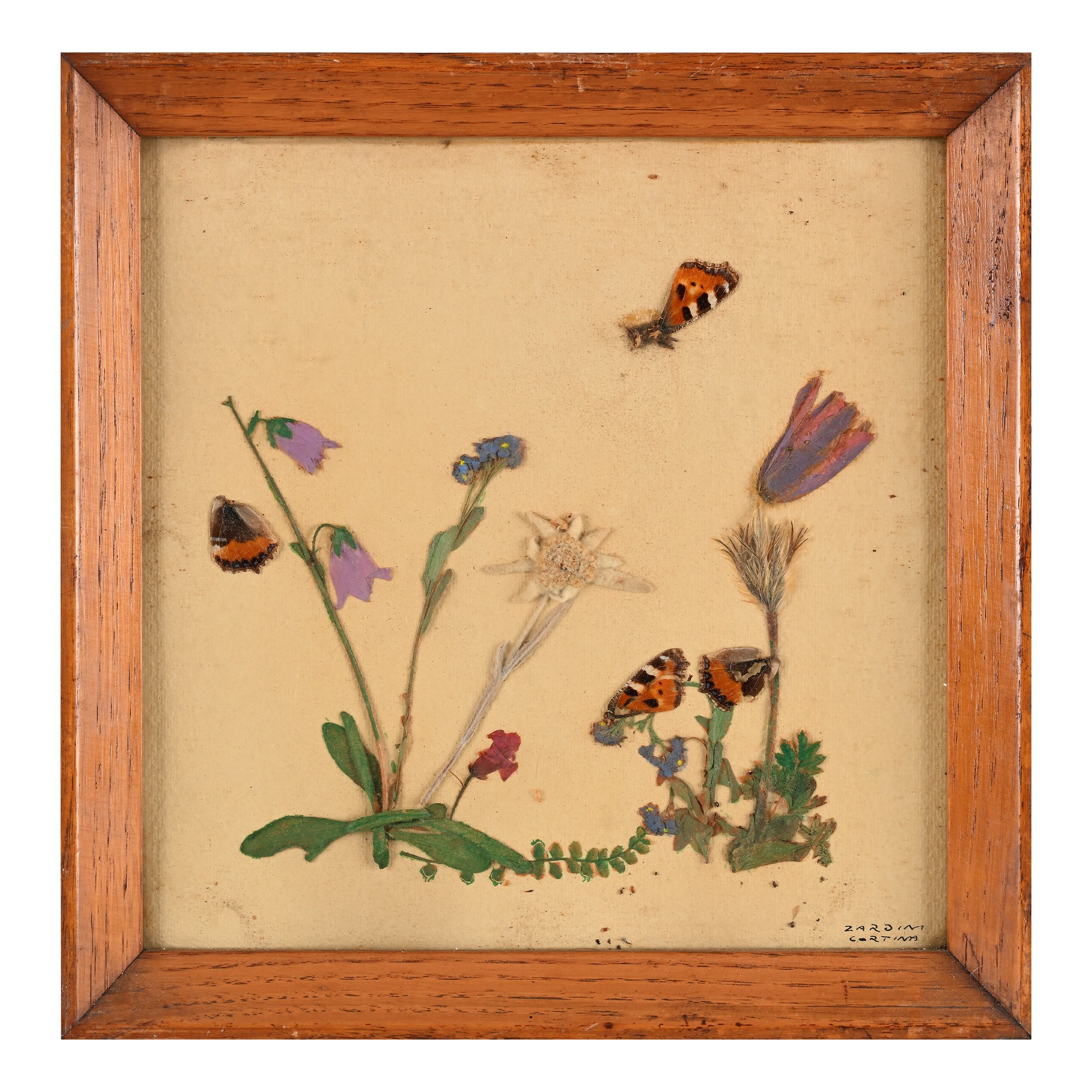 Otto Pannelli con Composizioni di Fiori Secchi, Anni '60