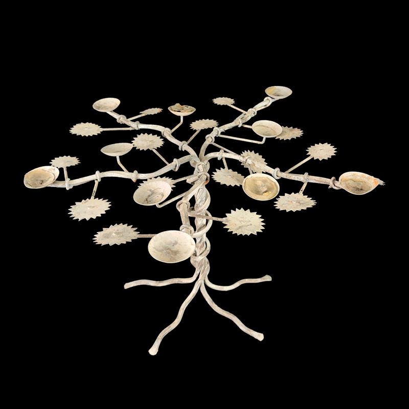 Candelabro in ferro battuto