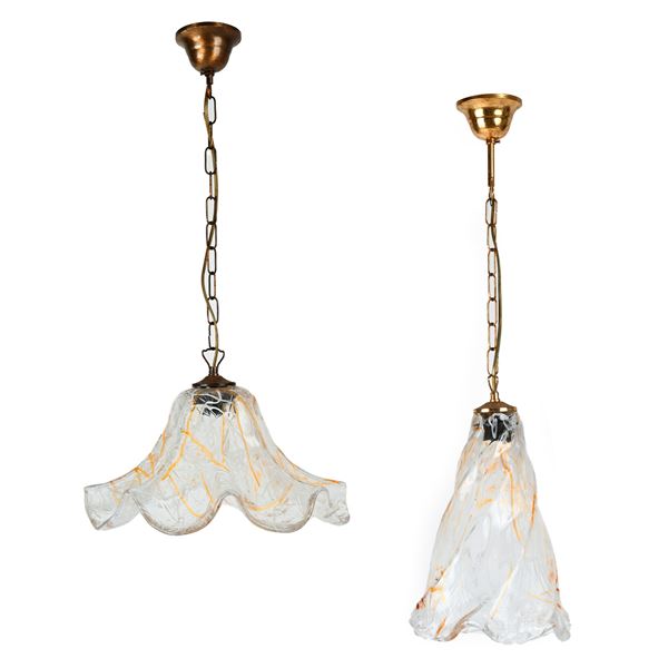 Due lampade a sospensione