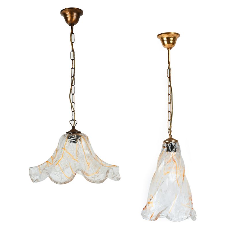 Due lampade a sospensione