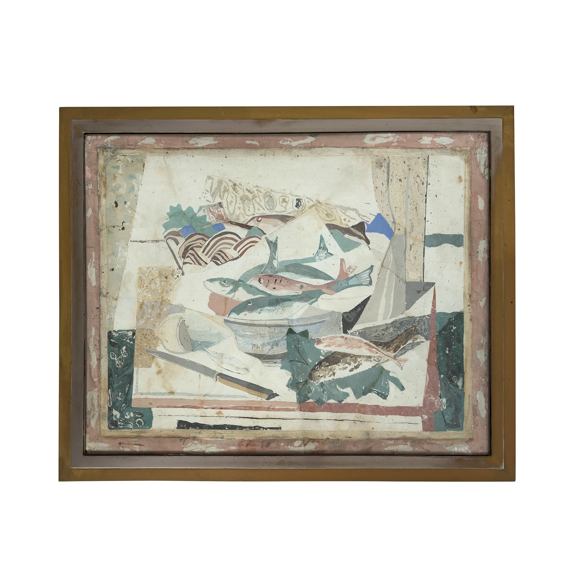 Coppia di tavolinetti in ottone attribuibili a Romeo Rega