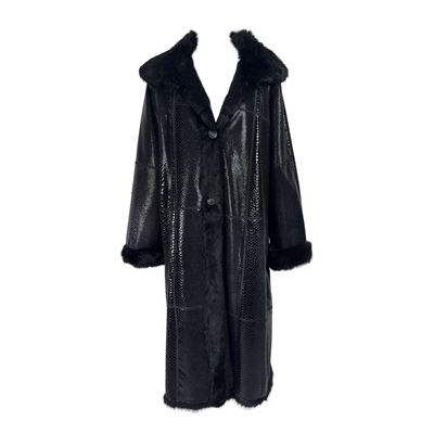 Cappotto di Lapin 'high Fashion' Tinto Nero, Guidi Creazioni Moda