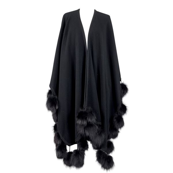 Cappa in tessuto di lana nera, Boris, Lucca