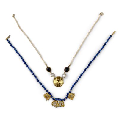 Collana con Sferette in Pietra Dura