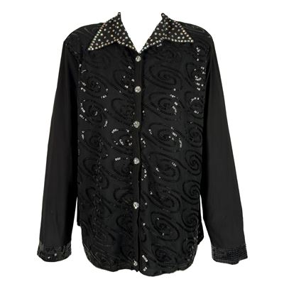 Una Camicia e una Blusa in Tessuto Nero