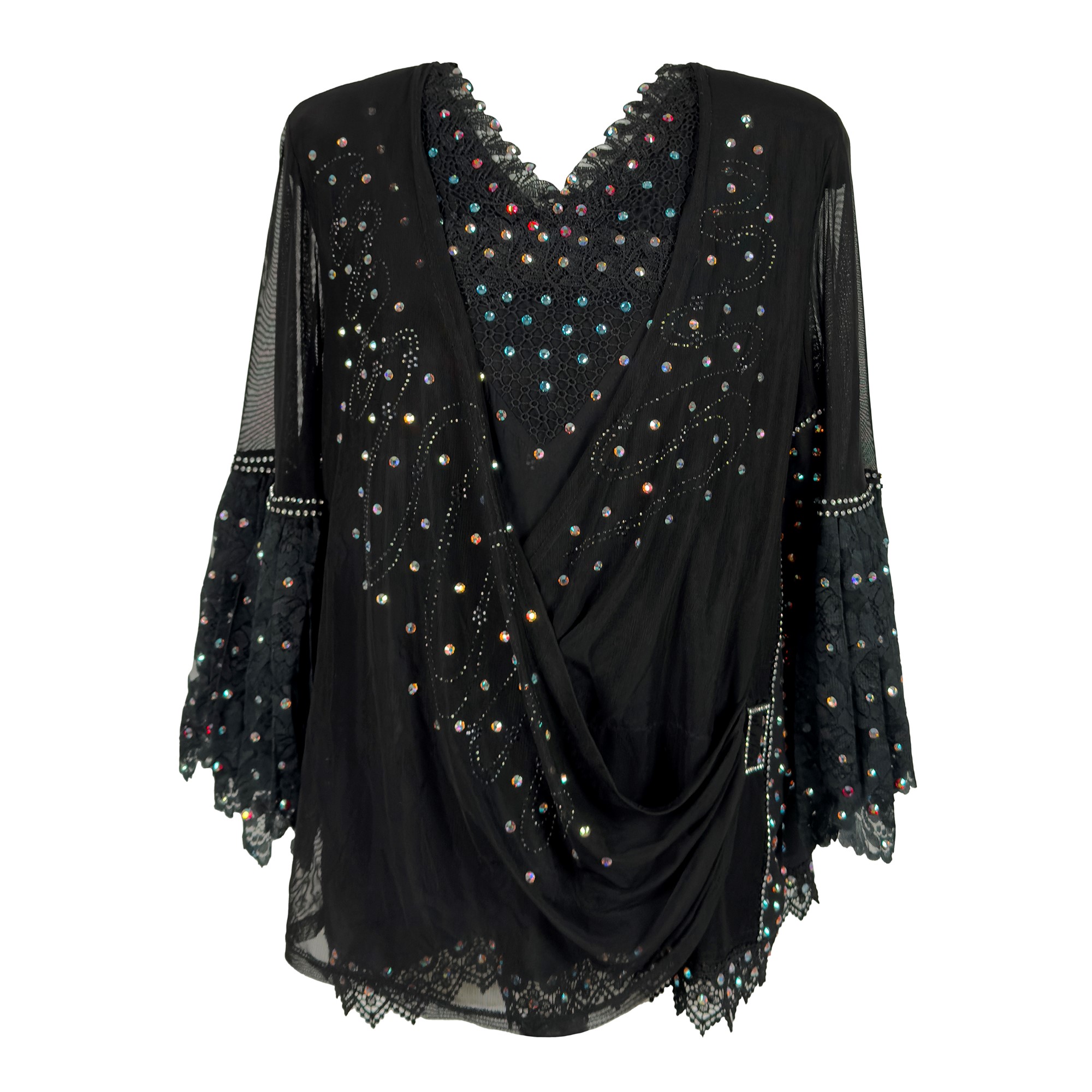 Una Camicia e una Blusa in Tessuto Nero