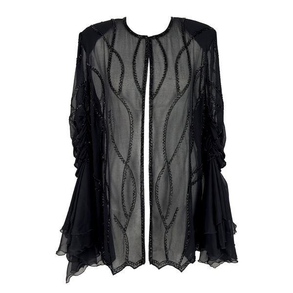 Giacchina in tessuto nero