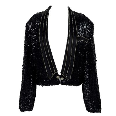 Bolero in Tessuto Nero
