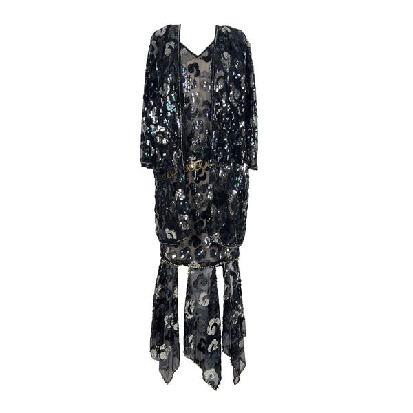 Tailleur in tulle nero