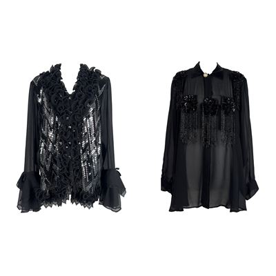 Camicia in Tessuto Nero