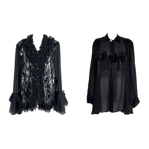 Camicia in tessuto nero