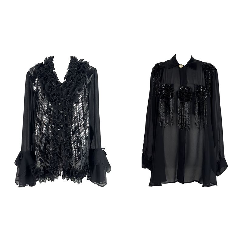 Camicia in Tessuto Nero