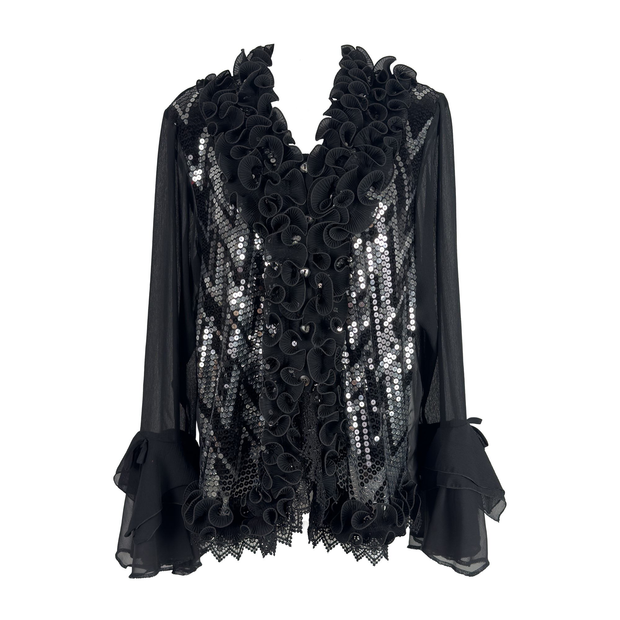 Camicia in Tessuto Nero