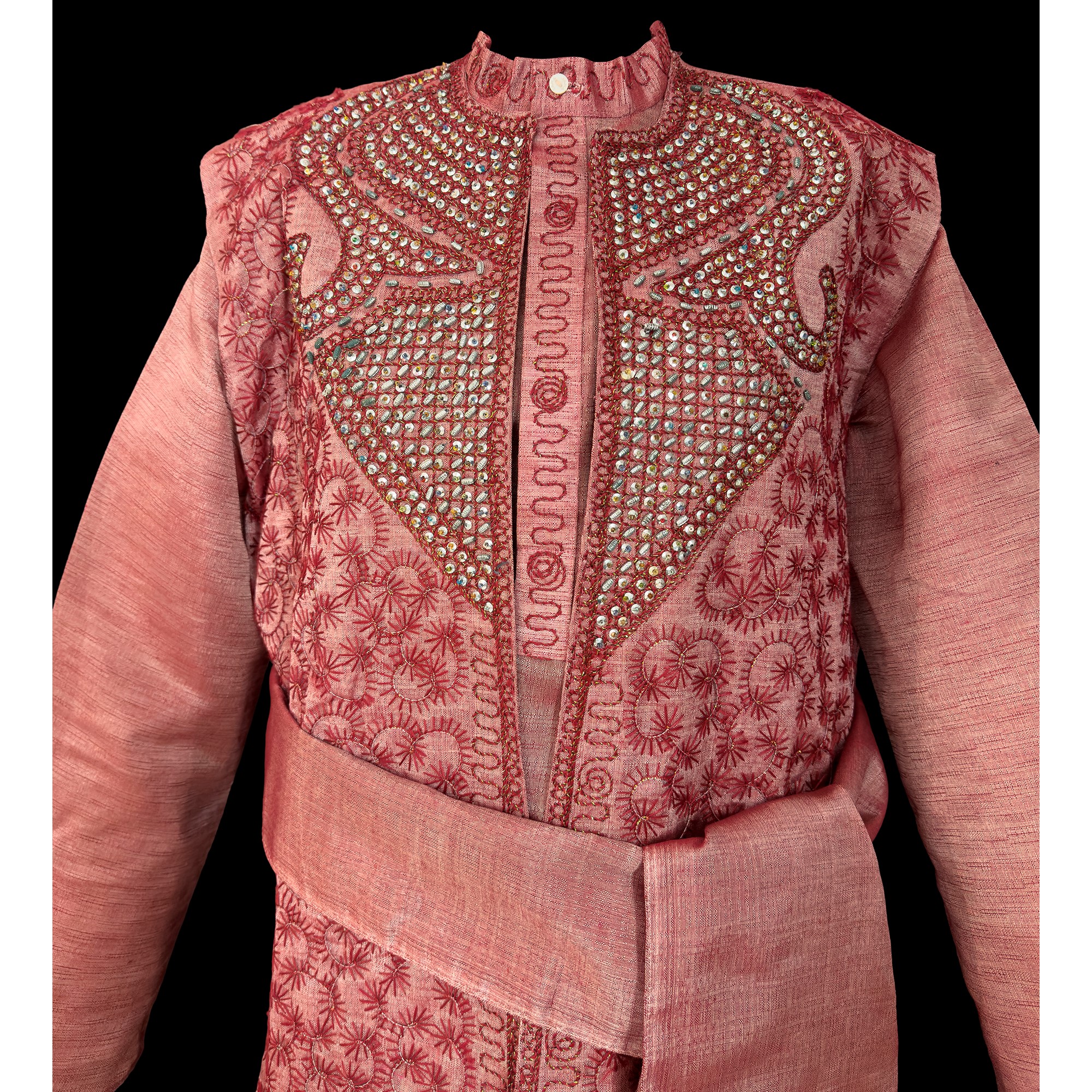 Abito Tradizionale Indiano (kurta e Churidar) Rosso Cangiante