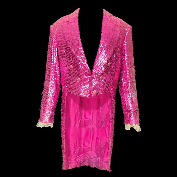 Marsina di scena in lurex fucsia