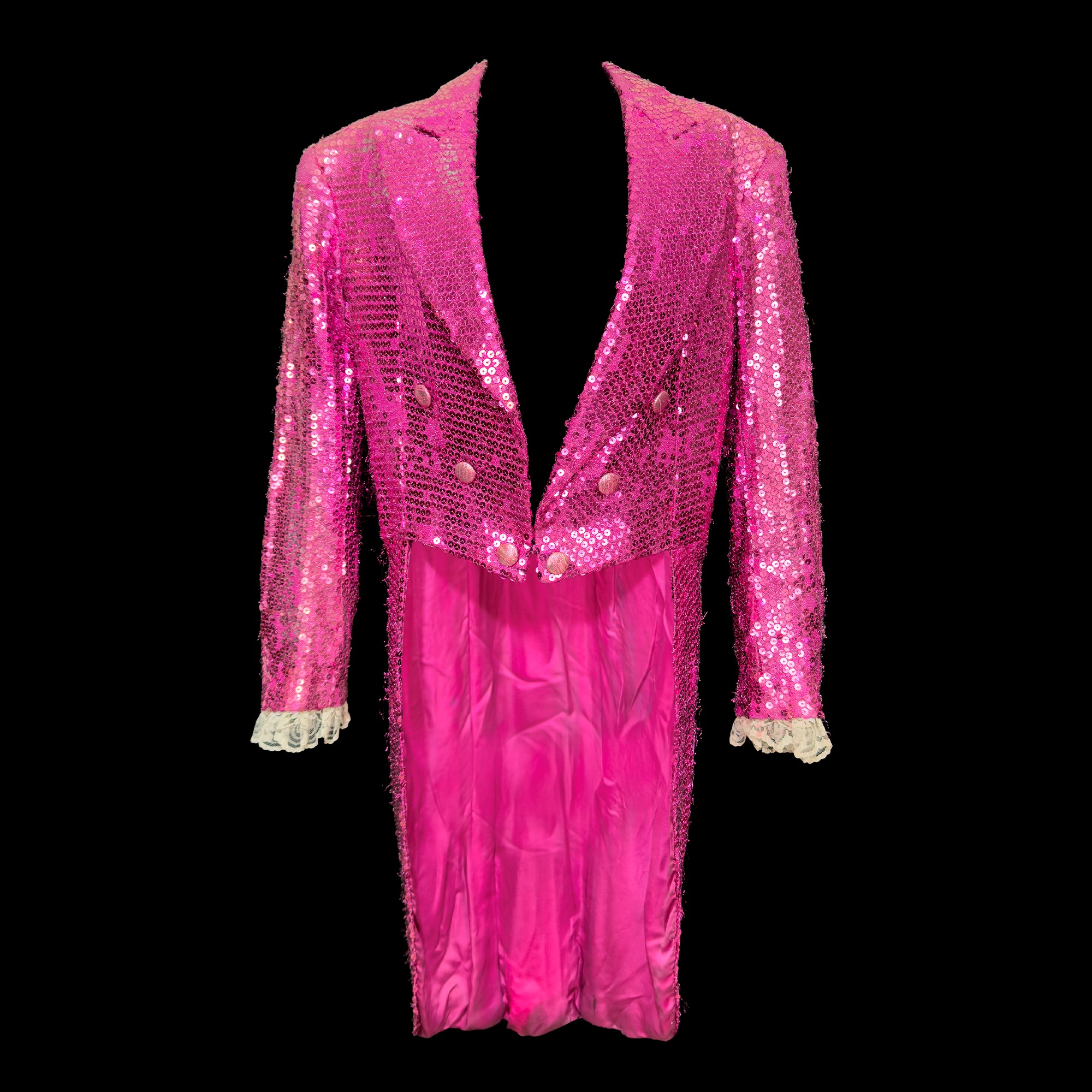 Completo di scena in lurex fucsia