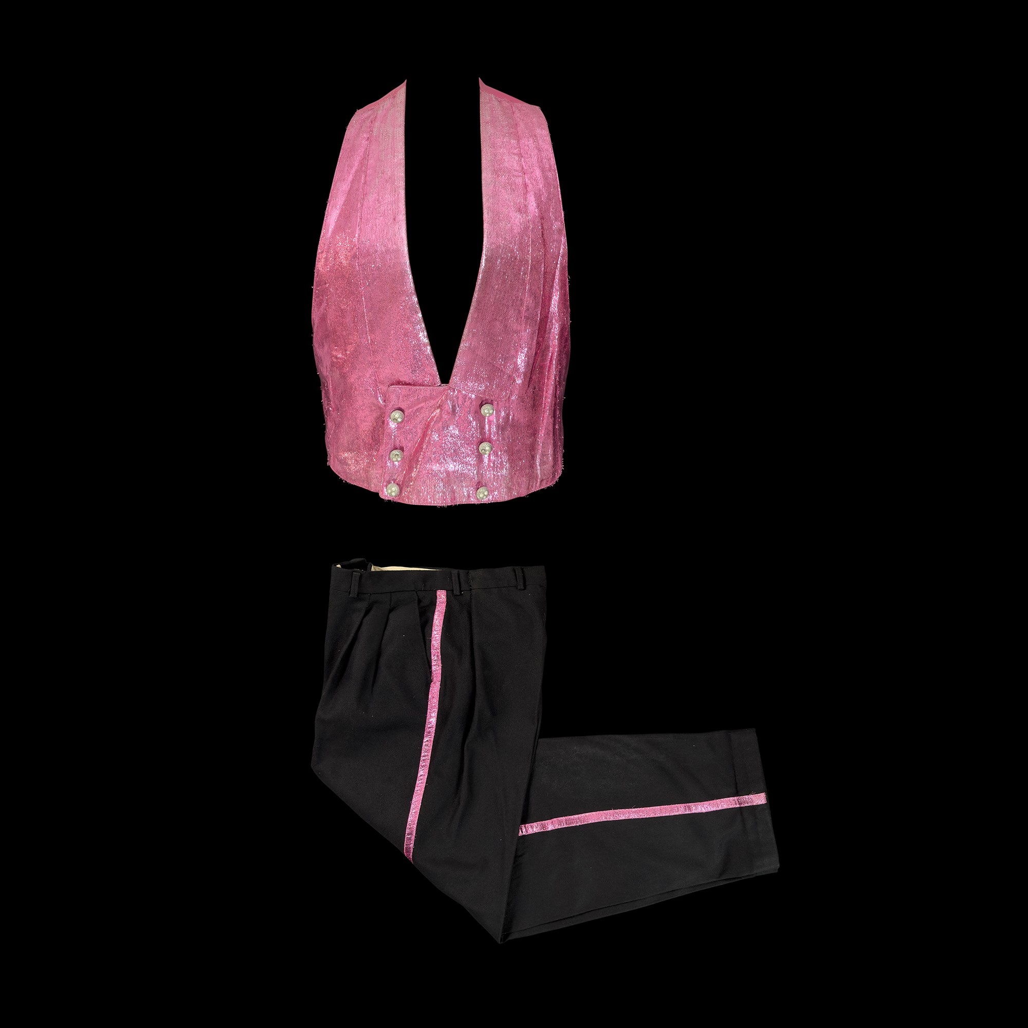 Completo di scena in lurex fucsia