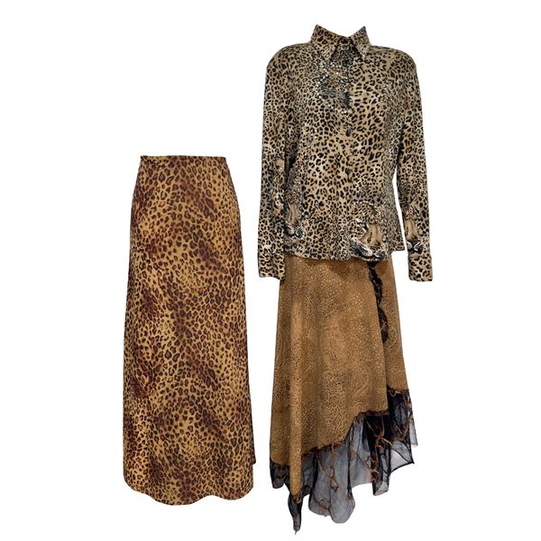 Camicia in maglina a stampa maculata