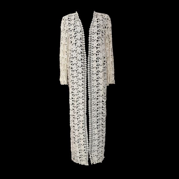 Spolverino in pizzo macramè