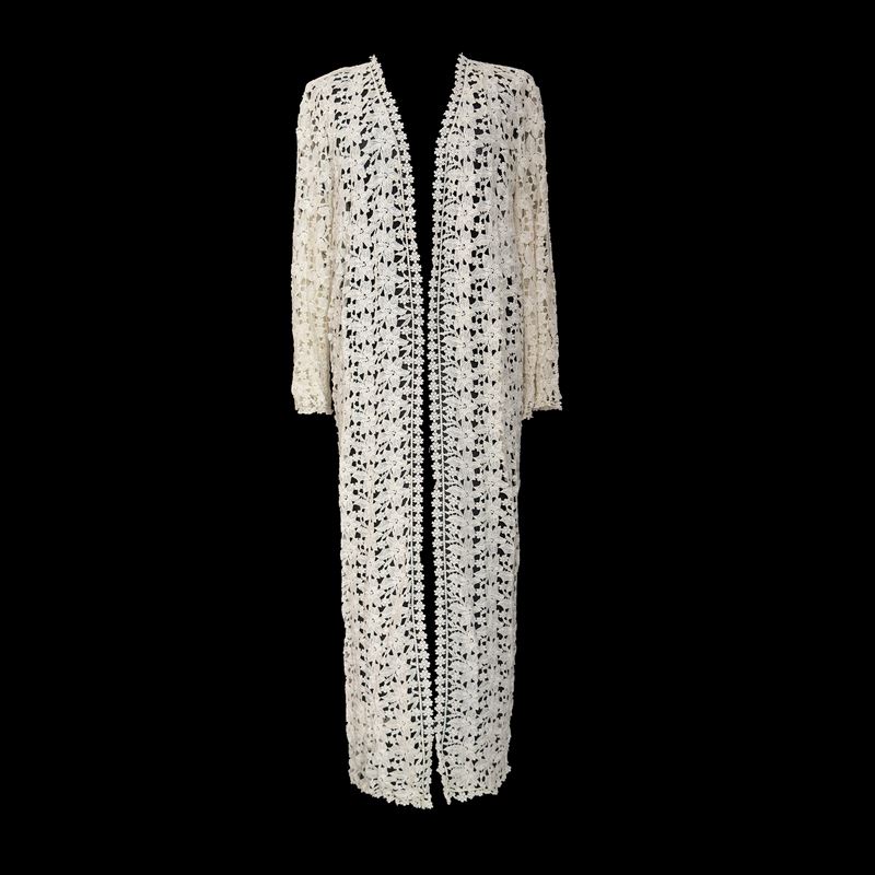 Spolverino in pizzo macramè