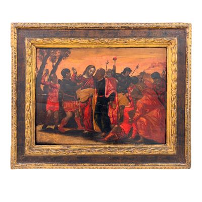 Pittore Veneto-cretese del XVII Secolo, il Bacio di Giuda