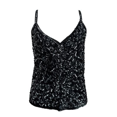 Top in Tessuto Nero