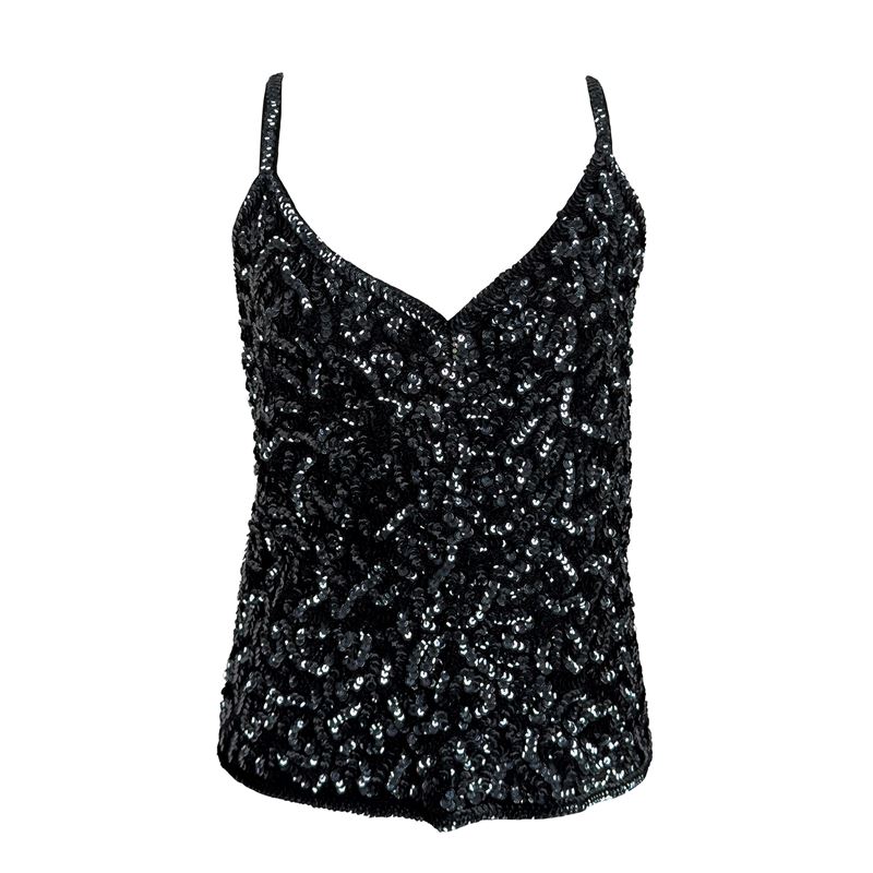 Top in Tessuto Nero