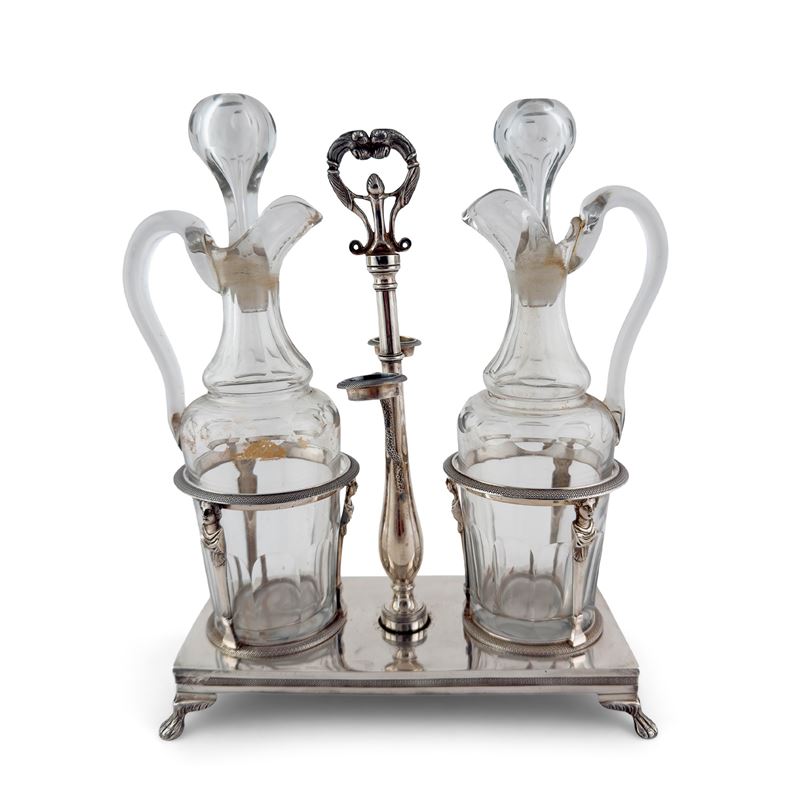 Oliera in argento, Napoli, Gennaro De Luca, prima metà del XIX secolo