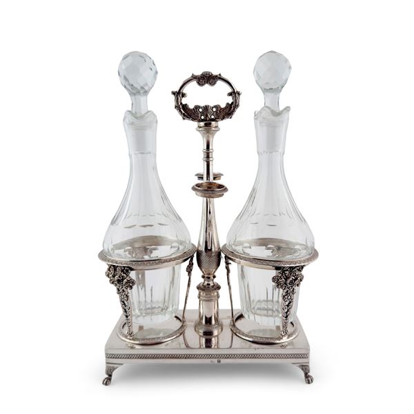 Oliera in argento, Napoli, Michele Pane, prima metà del XIX secolo