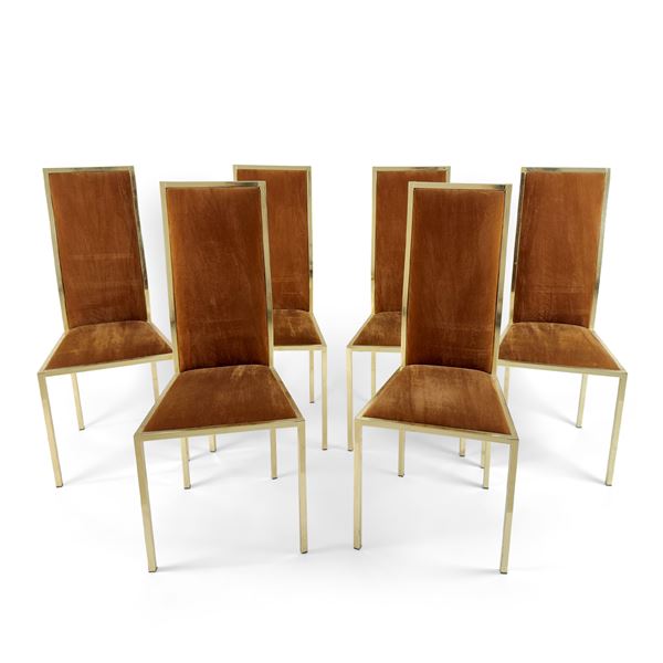 Sei sedie attribuibili a Romeo Rega, anni '70