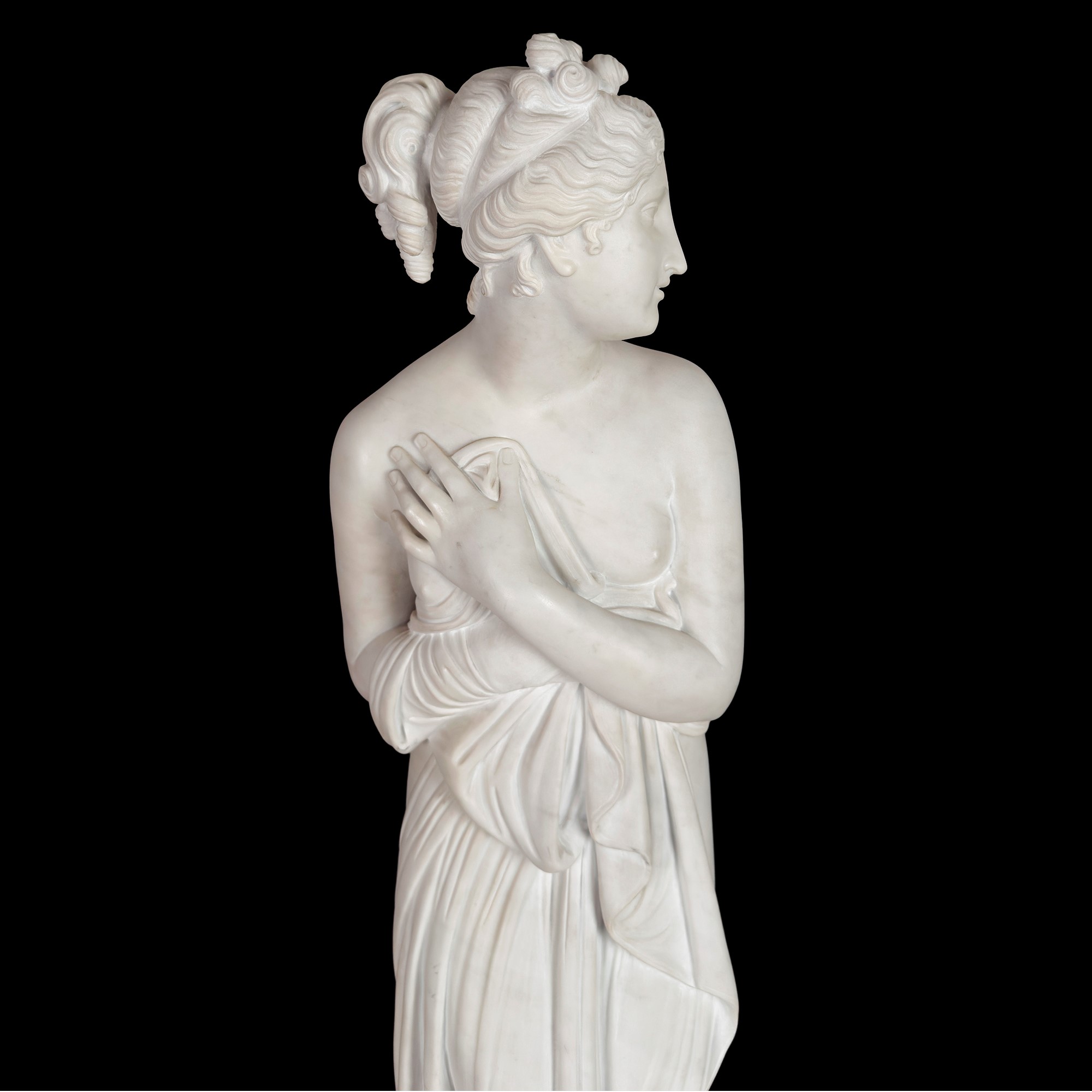 Venus Italica in Marmo Bianco Statuario, XIX Secolo