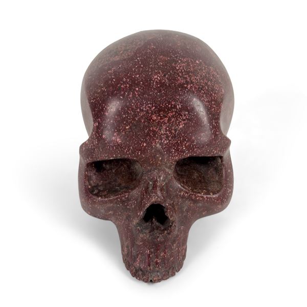 Teschio in porfido imperiale