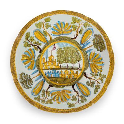 Alzata in Maiolica, Laterza, XVIII Secolo